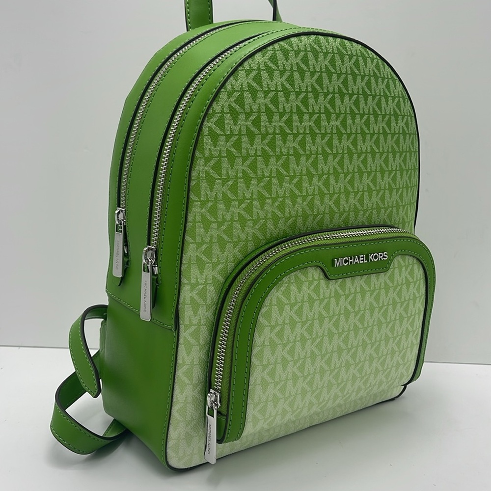Michael Kors Jaycee Medium Ombré Signature Logo Backpack
Jungle Green 
NWT - Picture 12 of 16